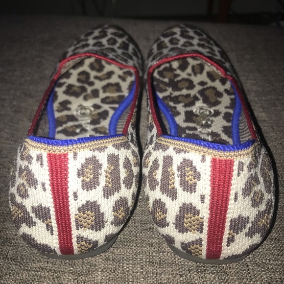 Rothy’s Animal Print Mocha Spot Loafers in Leopard in size W6.5 - Picture 6 of 8